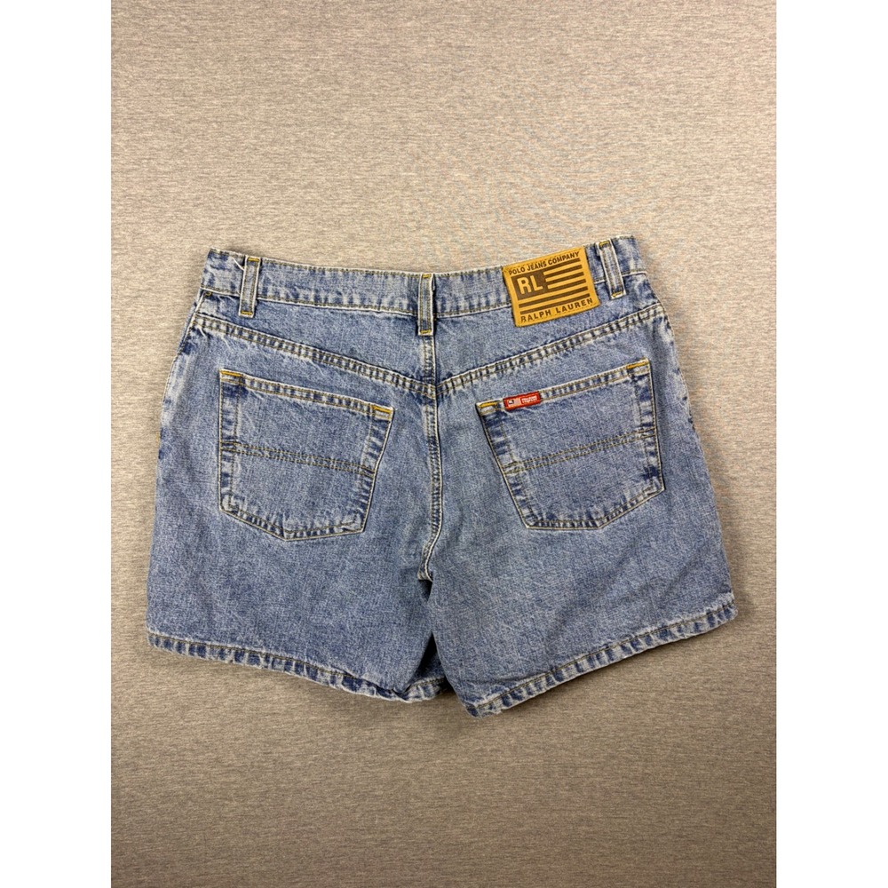 Vintage Polo Jeans Co Denim Shorts Womens 10 Blue Saturday Short High Rise